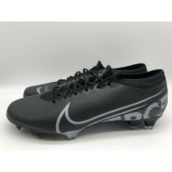 Nike Men's Mercurial Vapor 13 Pro FG Black Soccer Cleats at7901-001 Size 13 - Picture 11 of 12